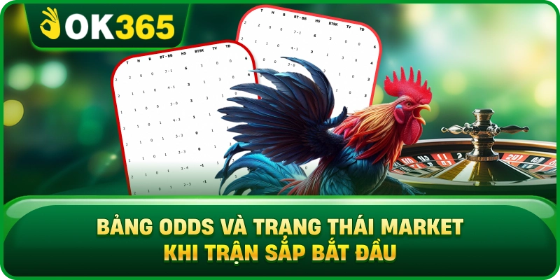 Bảng Odds Và Trạng Thái Market Khi Trận Sắp Bắt Đầu